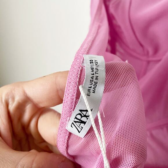 Zara Tulle Corset Top - Picture 6 of 9